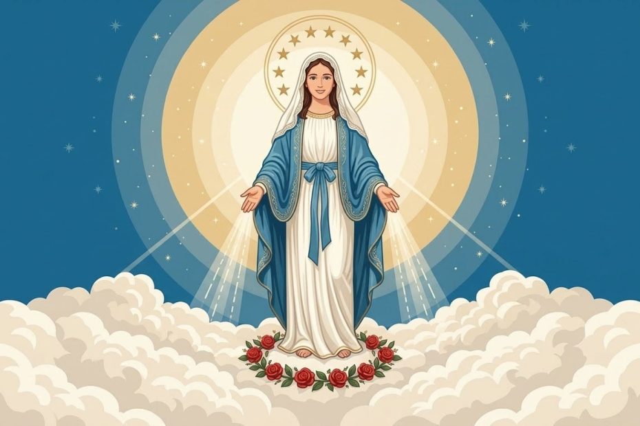 Immaculate Conception - Illustration prière catholique